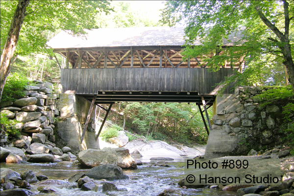 Lincoln, NH - Flume Bridge - Side - Summer